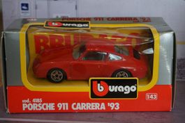 Burago `93 Porsche 911 Carrera 1:43 OVP TOP !!!!!!!!!!